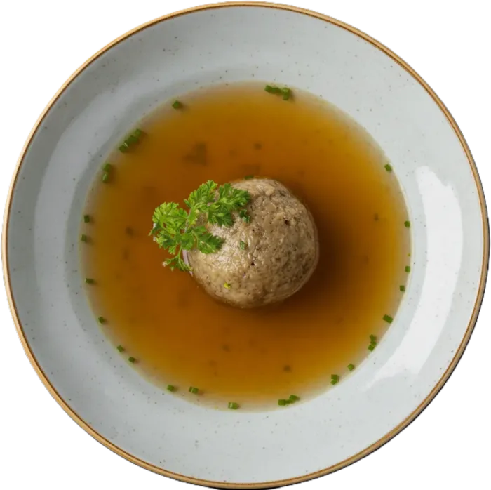 Rindsuppe mit Leberknödel