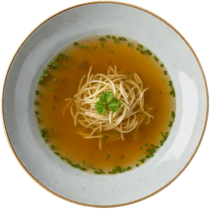 Rindsuppe mit Nudeln