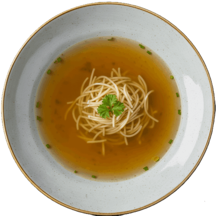 Rindsuppe mit Nudeln