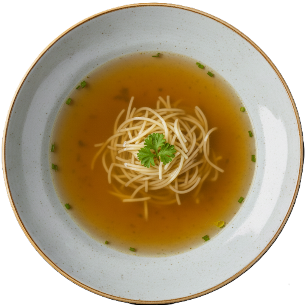 Rindsuppe mit Nudeln
