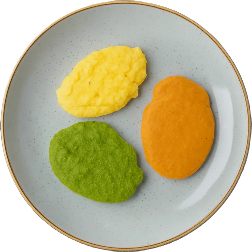 Püriertes Hähnchengeschnetzeltes