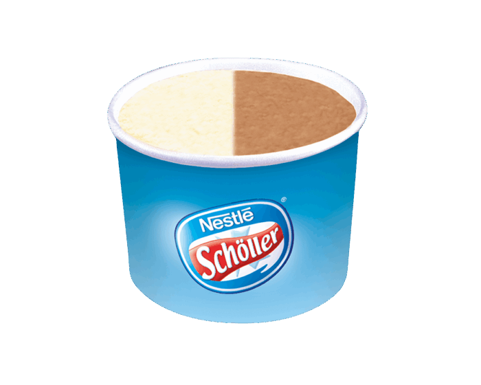 Eis-Dessert Vanilla-Schoko