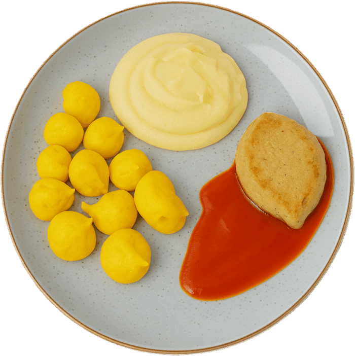 Passiertes Hähnchenfleisch