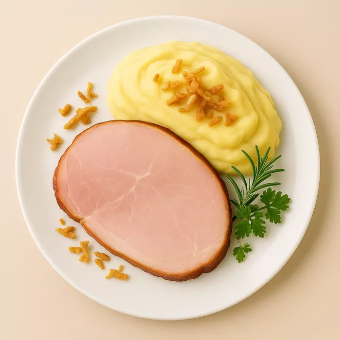 Festtagsschinken mit Püree