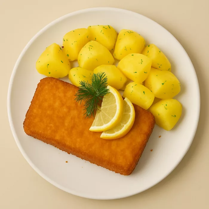 Seelachsfilet gebacken