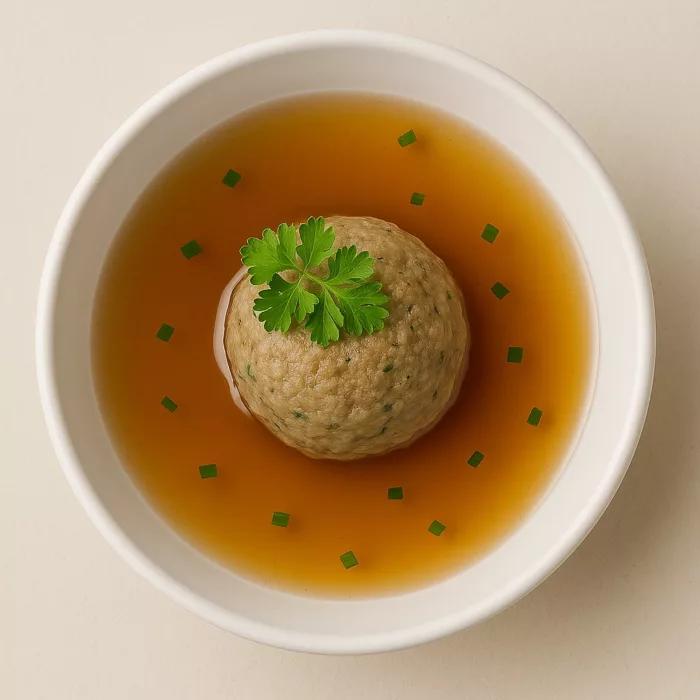 Rindsuppe mit Leberknödel