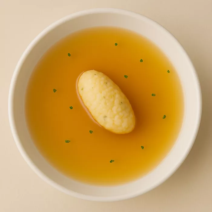 Rindsuppe mit Grießnockerl