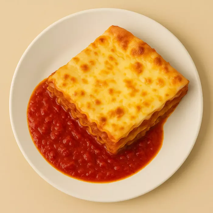 Herzhafte Rote Linsen Lasagne