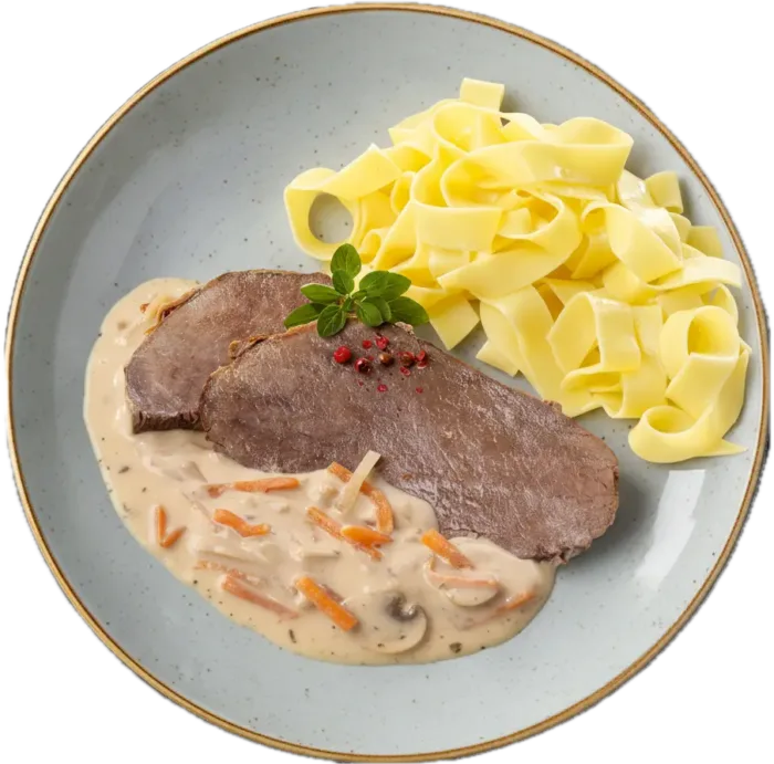 Rahmrindsbraten*