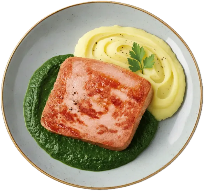 Gebratener Leberkäse