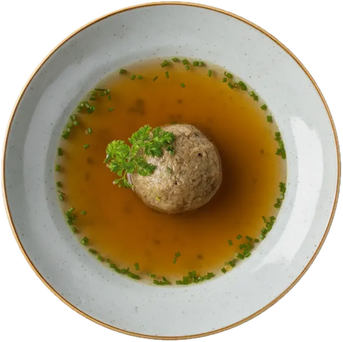 Rindsuppe mit Leberknödel