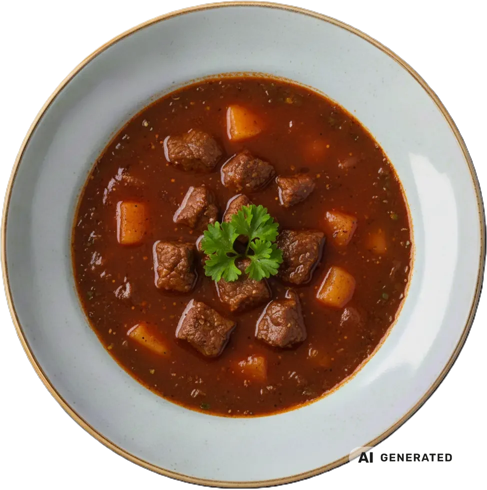 Herzhafte Gulaschsuppe – KI-generiert