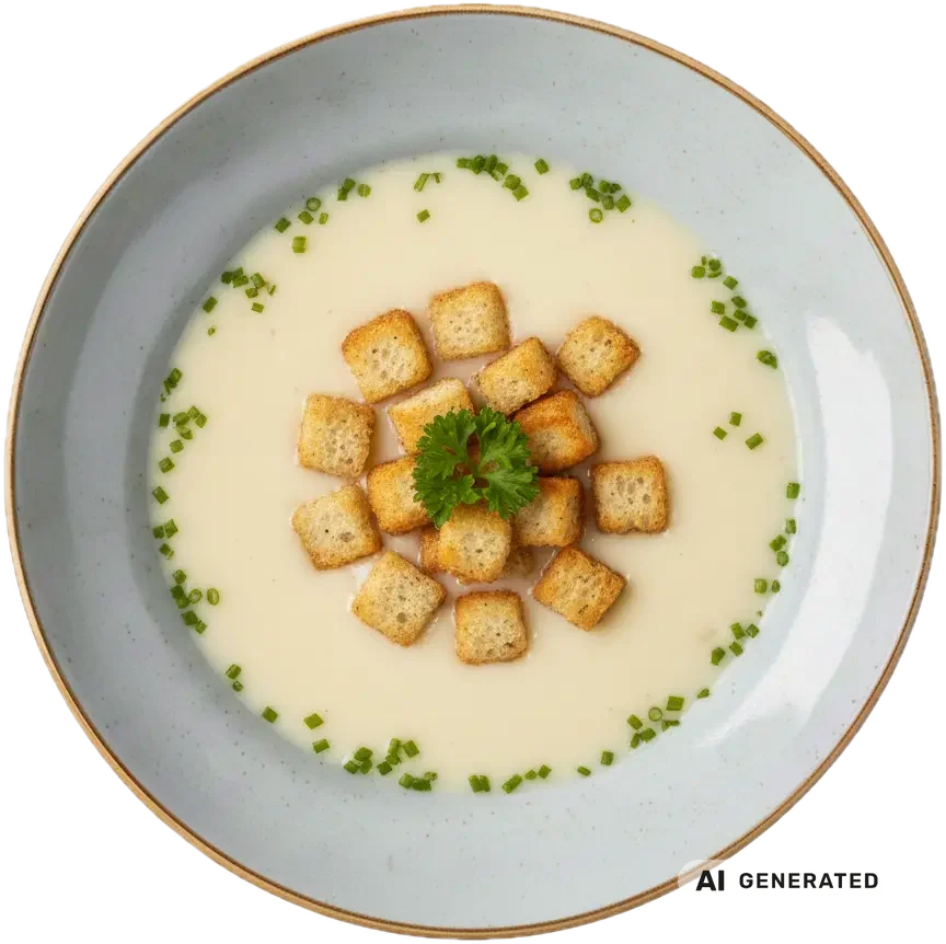 Knoblauchrahmsuppe – KI-generiert