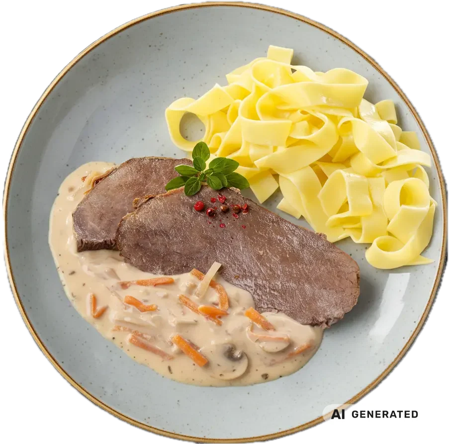 Rahmrindsbraten – KI-generiert