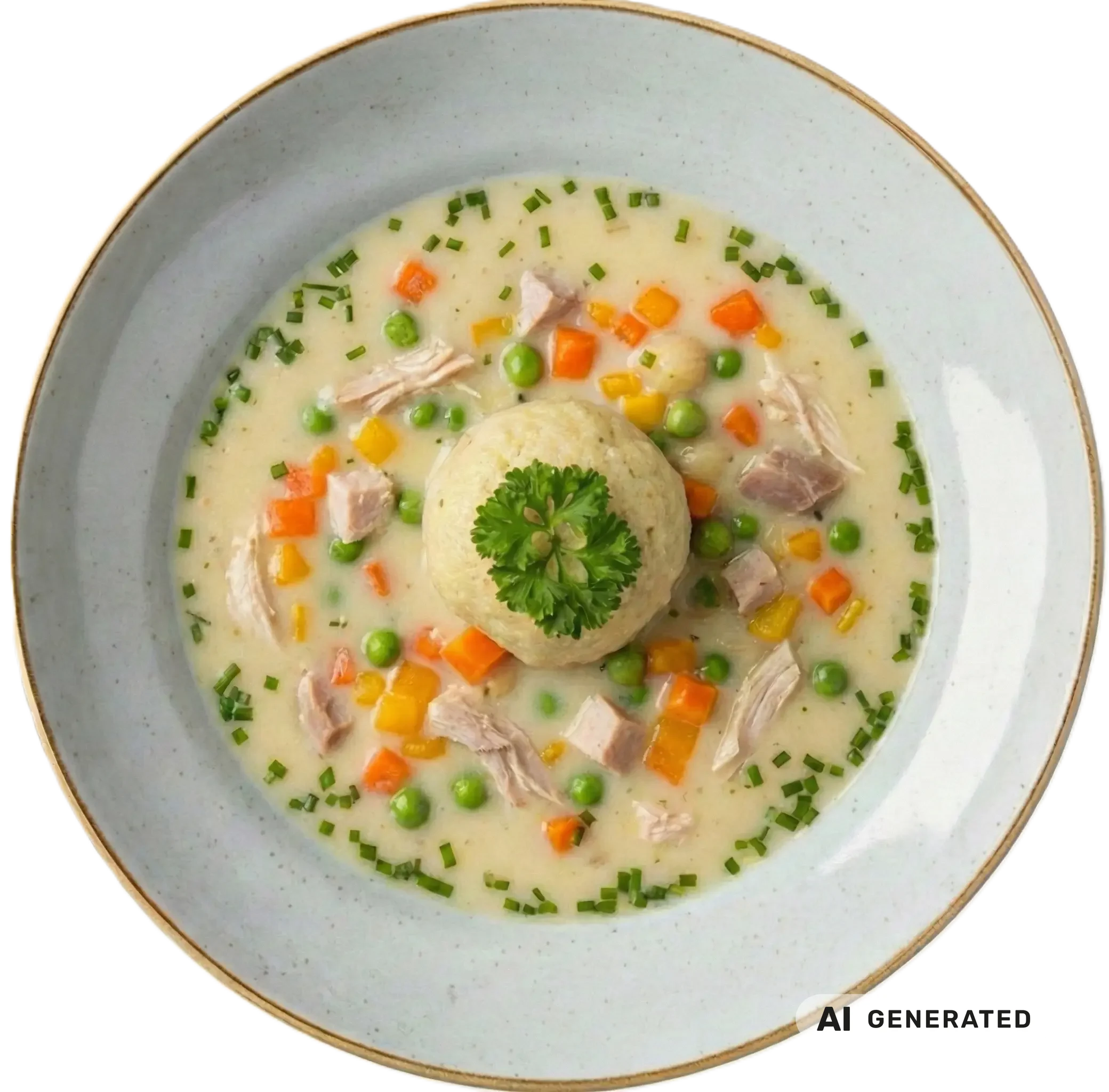 Hühnereinmachsuppe – KI-generiert