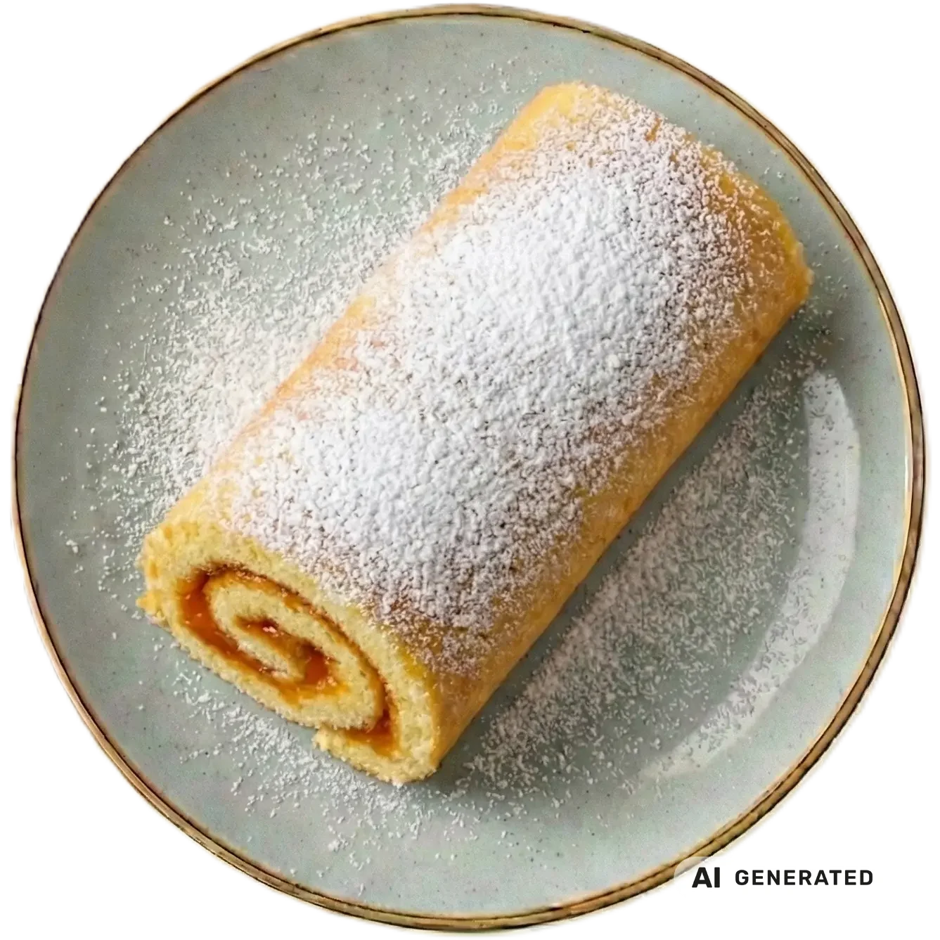 Biskuitroulade – KI-generiert