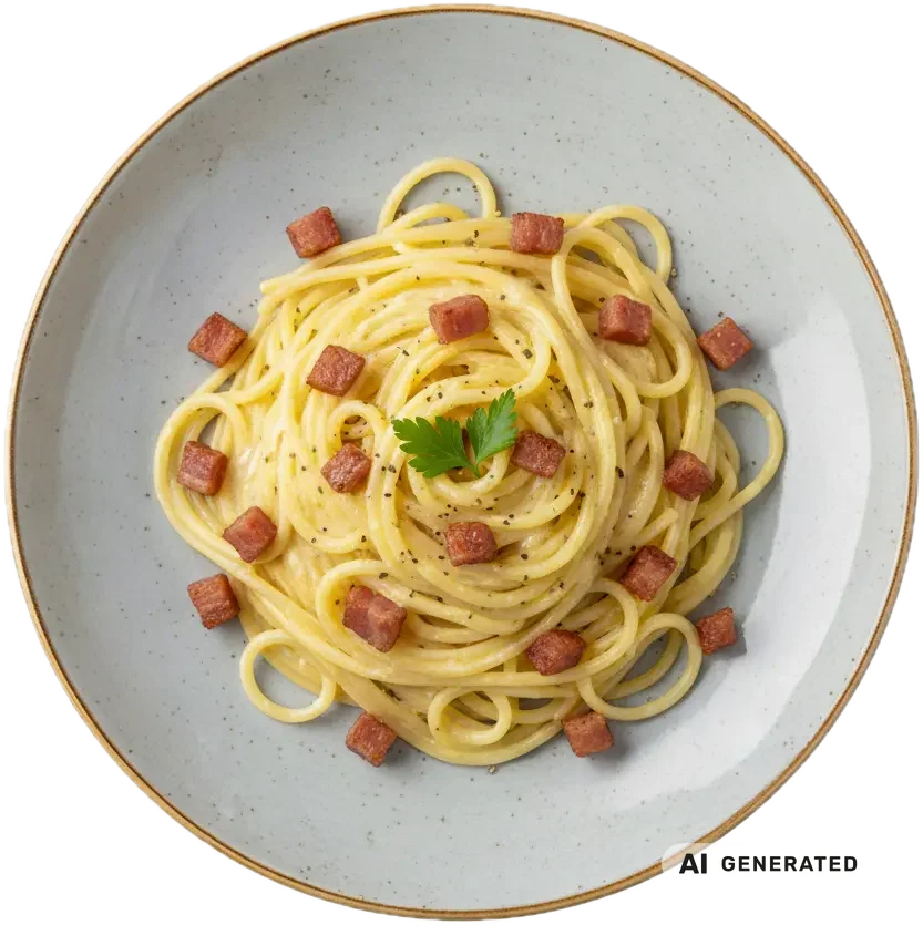 Spaghetti "Carbonara" – KI-generiert