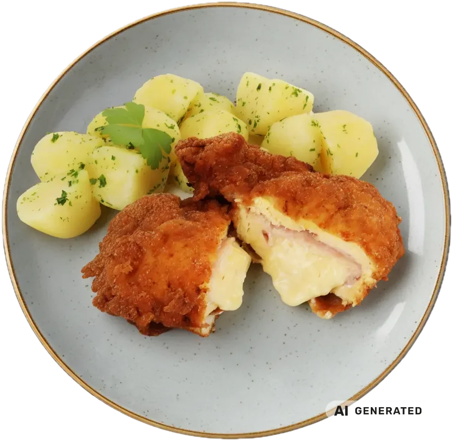 Hühner Cordon Bleu – KI-generiert