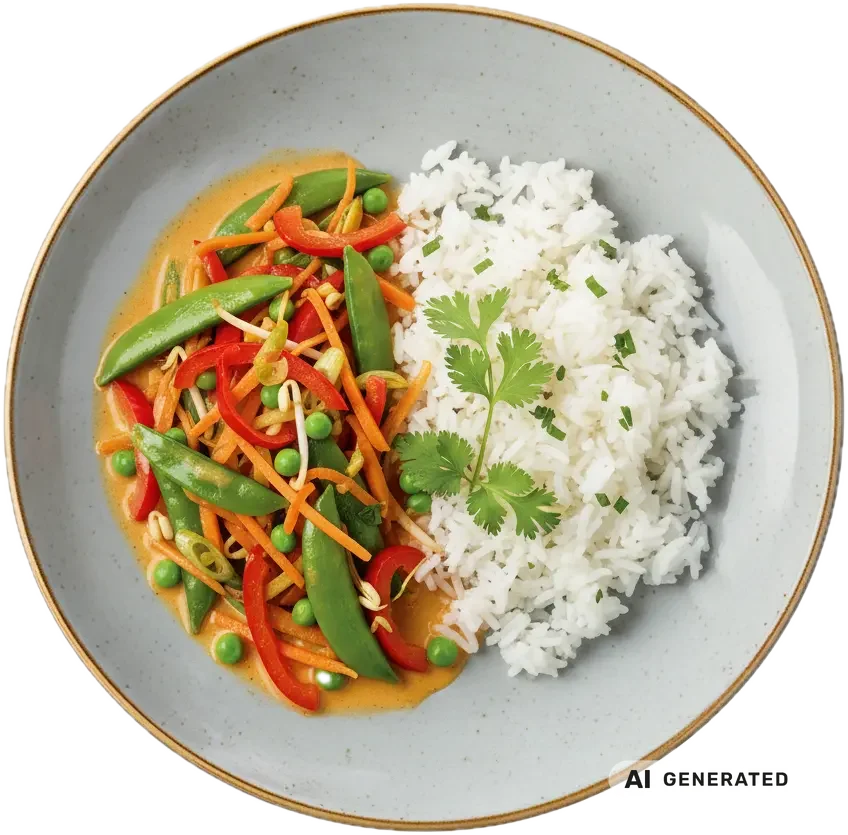Vegetarisches Thai Curry – KI-generiert