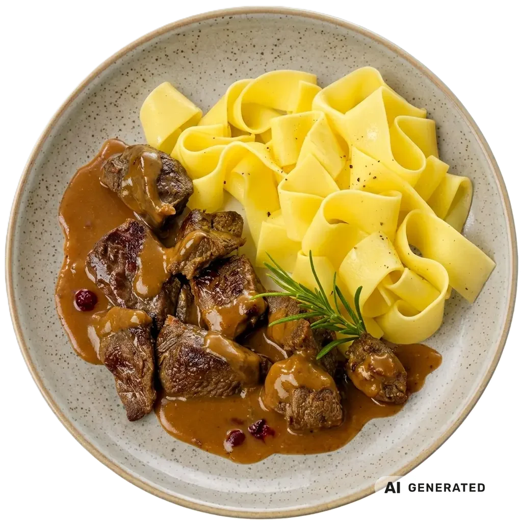 Hirschgulasch – KI-generiert