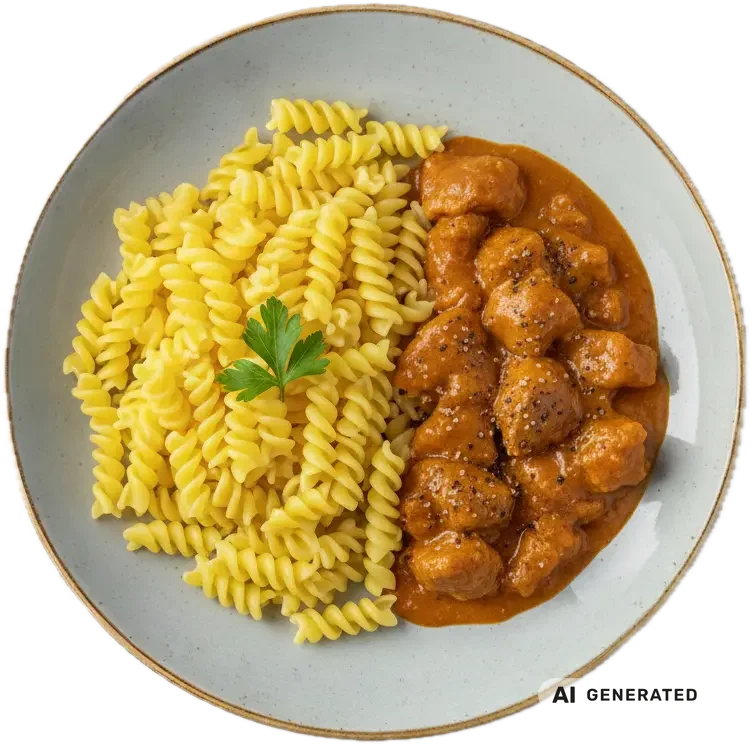 Schweinsgeschnetzeltes – KI-generiert