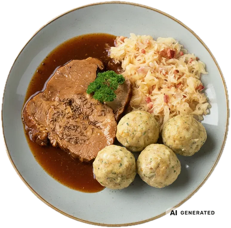 Deftiger Schweinsbraten – KI-generiert