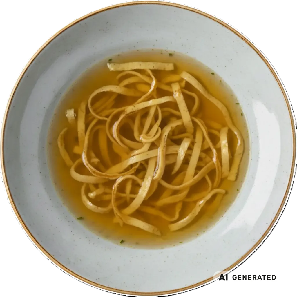 Rindsuppe mit Frittaten – KI-generiert